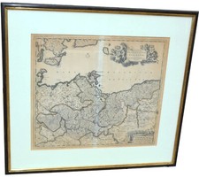 Kolorierte Landkarte