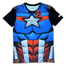 Original Marvel Captain America T-Shirt M Avengers Superheld Print Superhero