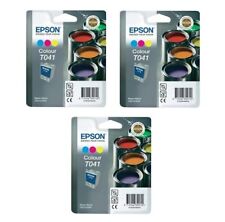 3x Original Epson T041 Tinte Patrone für Stylus C62 CX3200 CDP2500