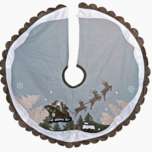 Vintage filzapplikation santa - vintage,