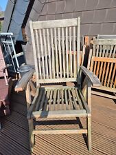 4x Gartenstühle, Hochlehner, 5fach verstellbar, zusammenklappbar 100% Teakholz