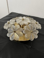 Ernst Palme Lampe Messing Glas Blütenlampe 60er/70er Jahre vintage Design