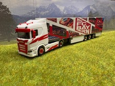 Herpa Scania Zugmaschine mit Auflieger " my FC BAYERN "  Einzelstück