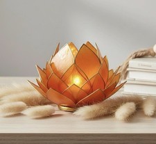 Großer Lotus Teelichthalter