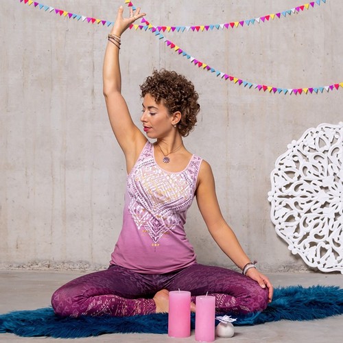 Yoga top bakti amethyst - bakti, amethyst/