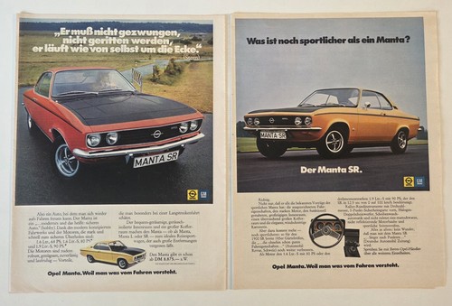 Opel manta werbebilder 70er - opel, sr