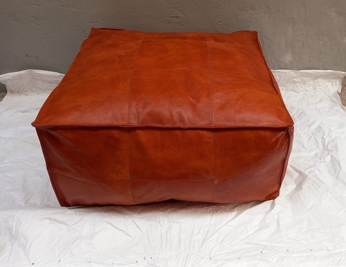 Marokkanischer leder hocker - marokkanischer, leder-hocker
