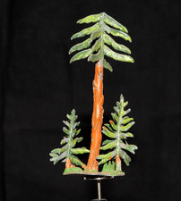 3 alte Zinnfiguren Baum