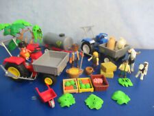 2x Traktor Anhänger Güllefaß Kühe Figuren z 6120 5118  Bauernhof Playmobil 6457
