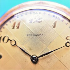 HERREN TASCHENUHR "SPERANZA", Sprungdeckel, vergoldet, gute Funktion, ca. 1930