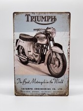Blechschild Triumph 20x30cm