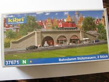 Kibri 37671 Bahndamm Stützmauern 2 Stück Spur N