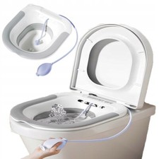 Sitzbad für Toilette Faltbares Sitzbadewanne Bidet Einsatz Badesitz für Pflege