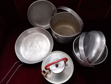 Retro Aluminium Kochgeschirr Camping Set 1950er Jahre - Vintage