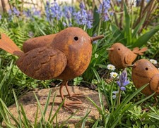 SET 3 Vögel Edelrost 3D