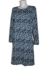 MAAS NATUR Kleid Gr. 40 Jersey organic cotton Blau geblümt