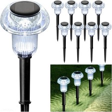 6pcs Gartenleuchte Solarleuchte Gartenlampe Außen LED Solarlampen Garten Balkon
