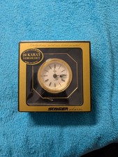 Vintage Staiger Quarz-Wecker 24 Karat vergoldet | Made in West Germany