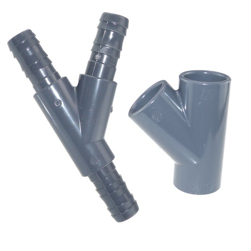 Pvc stück grad - t-stück, 45