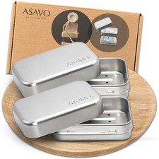 2 x Seifendose, Metall