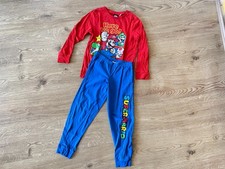 Schlafanzug lang jungen Super Mario in Gr. 128