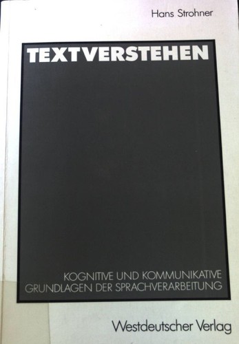 Textverstehen kognitive und - :,
