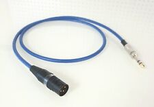 Mogami -2549- Adapterkabel symmetrisch - 6,3mm Klinke auf XLR-Stecker - Blau