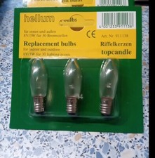 6  Ersatz Kerzen Glühdraht für 30er  E10 8V 3 W Lichterkette Weihnachten Winter 