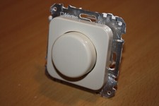 Merten Atelier Druck Dreh ET Dimmer 5771 (20-315 W) mit Abdeckung in cremeweiß