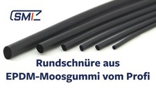 Runddichtung Dichtung rund Moosgummi EPDM SMI - Durchmesser 0 bis 50 mm RZ