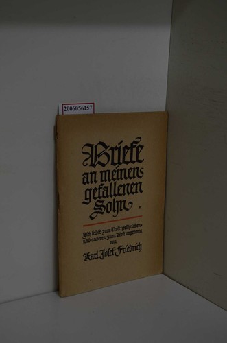 Briefe meinen gefallenen - briefe,