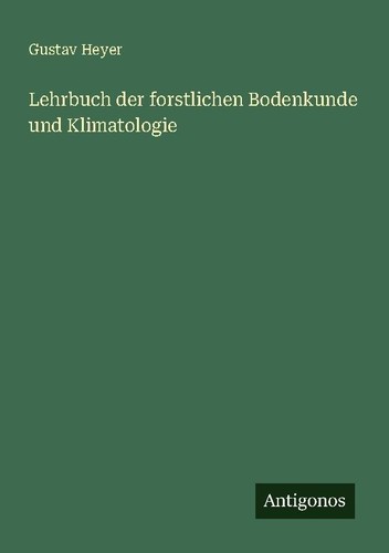 Lehrbuch der forstlichen