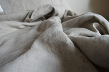 Leinen Bettwäsche Garnitur, Naturgrau, 135x 200 cm,40x 60 cm,40x 80 cm,80x 80cm