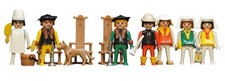 Playmobil Figuren Set 3410,Burgherren,Landsleute,Rathaus,Gräfin,Patrizier,alt.