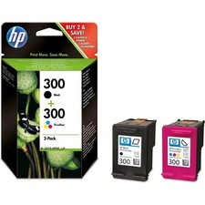 HP 300 + 300  - Schwarz + 3 Farben - Druckerpatrone - Multipack #LB