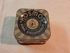 Alte Blechdose Stahl Stecknadeln KOSMOS leer. VINTAGE. Alte Original Schachtel