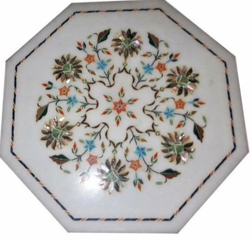 Achteckiger marmor - 18",