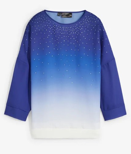 Damen tunika blau weiß - damen,