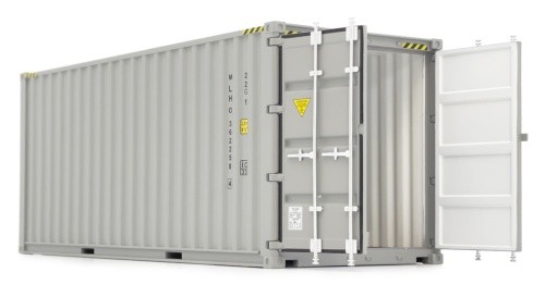 Seefracht container 20ft grau - container,