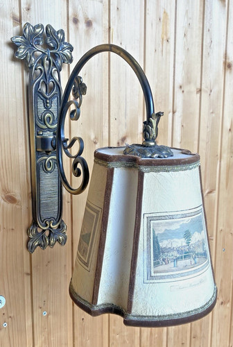 Alte messing wandlampe - alte,