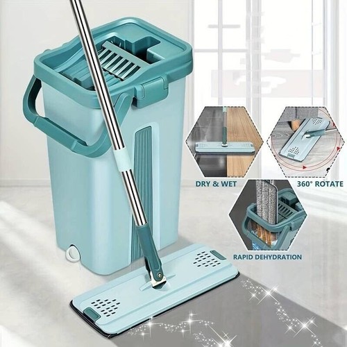 Wischmopp set mit - , eimer
