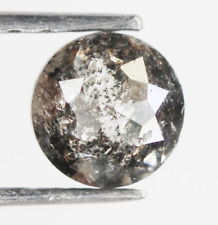 Natürlich Loser Diamant Salz Und Pfeffer Kostüm Schwarz Farbe Rund Rose Cut 0.55