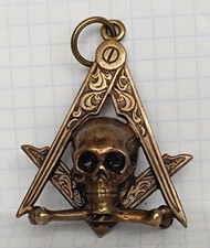 Anhänger Totenkopf Halsschmuck  Freimaurer