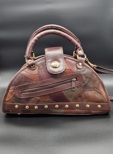 Vintage leder handtasche - vintage,