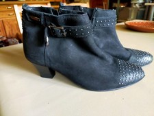 Stiefeletten Gr. 40 Damenstiefel mit mittlerem Absatz 