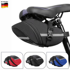 Fahrradtasche Satteltasche Fahrrad Tasche mit reflektierend schwarz Rennrad DE