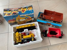 PLAYMOBIL LGB Arbeitszug Lok Anhänger Eisenbahn u. Güterwaggons