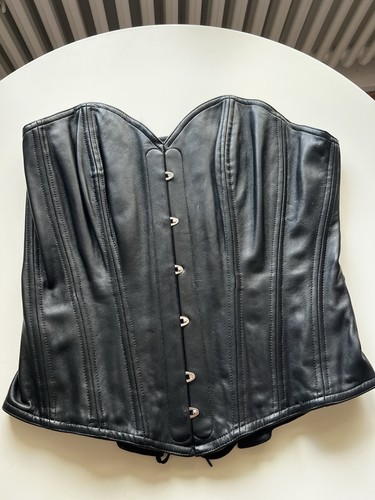 Leder schnürkorsett samanta - leder,