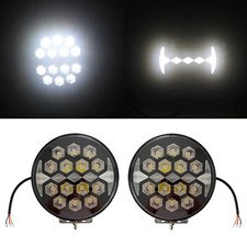 2x Rund LED Fernscheinwerfer