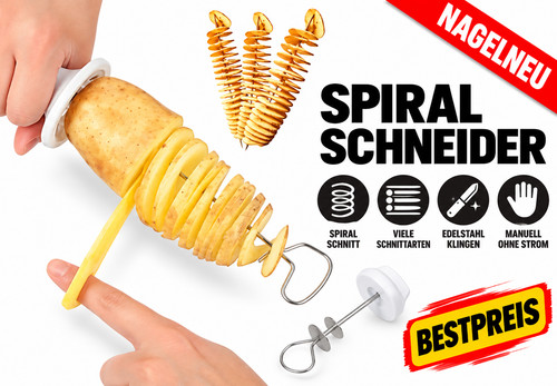 Spiralschneider set edelstahl - set,